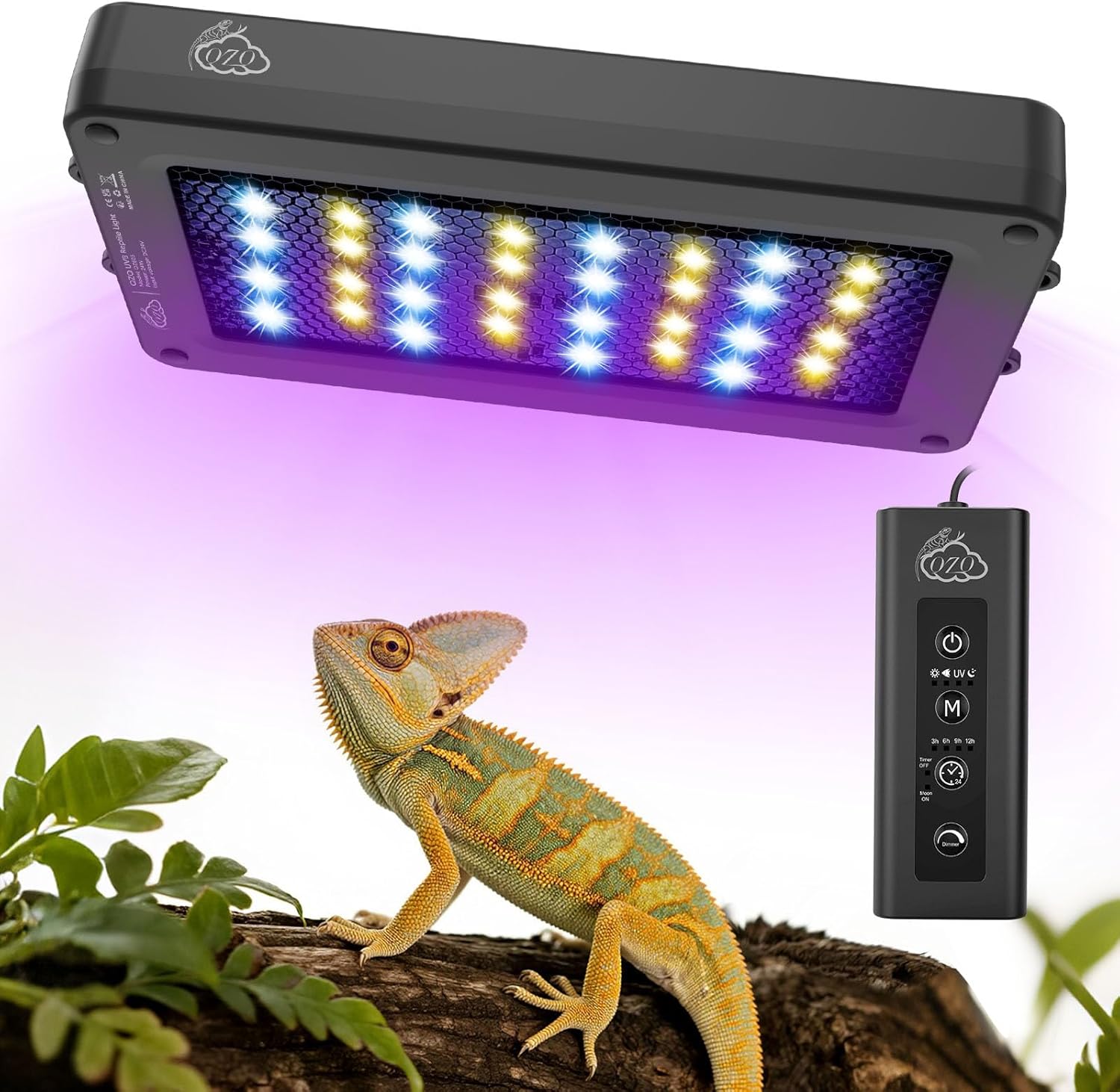 Gecko Lighting & Decor - 24W LED UVA UVB Reptile Lamp