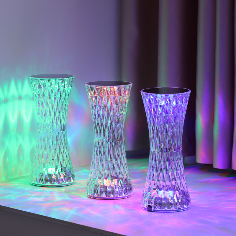 Decor Lighting Lamps - Crystal Bedside Table Lamps Xmas Acrylic