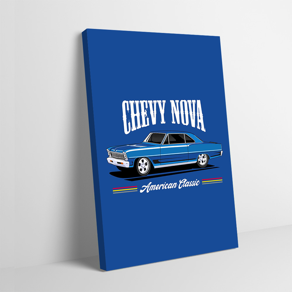 Nova Decor & Lighting Vase Glass Brun 26Cm - Chevy Nova Classic Cars Printing Poster
