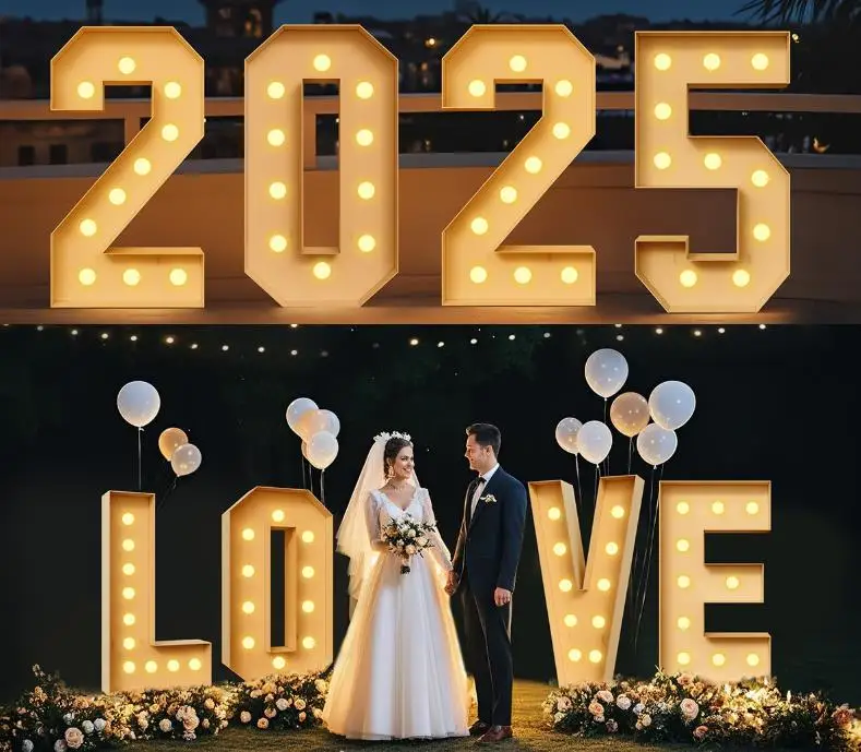 Light Up Letters Marquee - Marquee Light up Numbers with White