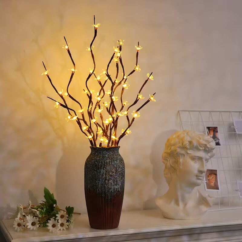 Lighting Decor Home - 1/2PC 20LED Cherry Blossom Tree Branch