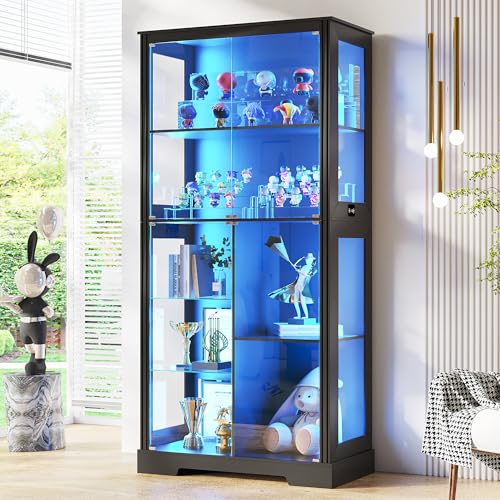 Lighting & Home Decor Studio - 71” Glass Display Cabinet with RGB