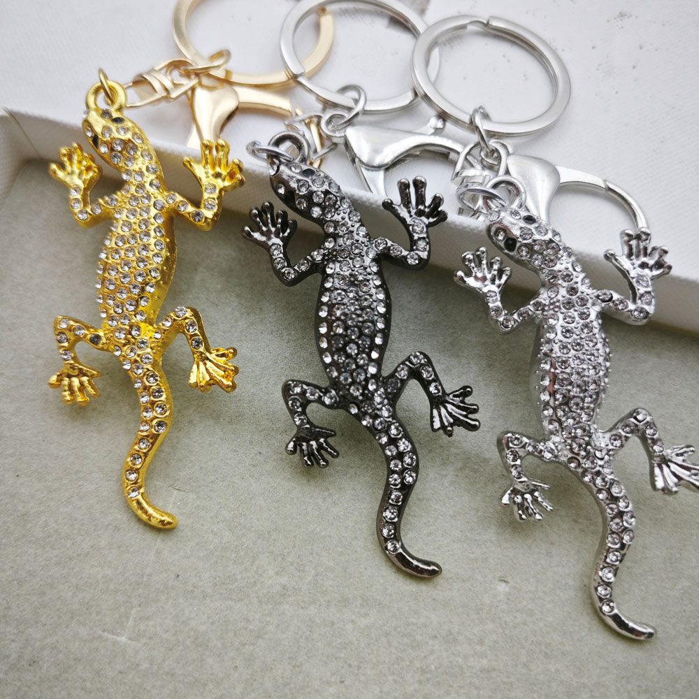 Gecko Lighting & Decor - Originality 3D Metal Gecko Lizard Keychain