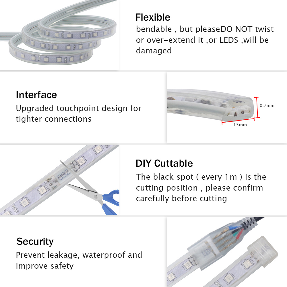 220V Bluetooth RGB Led Strip L - Decor Lighting Uk 评论和价格