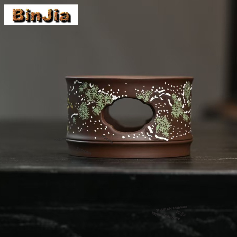 Yixing Zisha Clay Painting Tea - Candle Holder Set 评论和价格