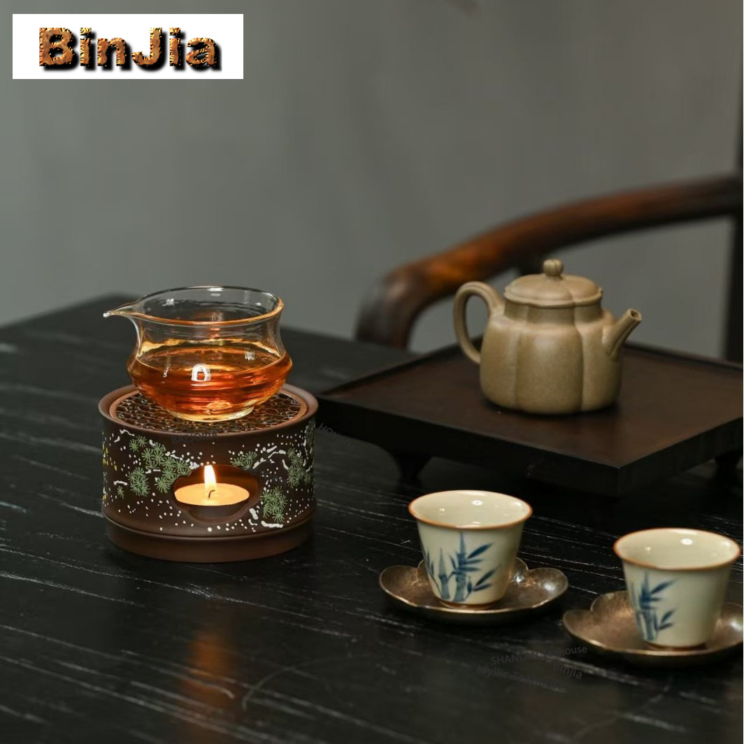 Yixing Zisha Clay Painting Tea - Candle Holder Set 评论和价格