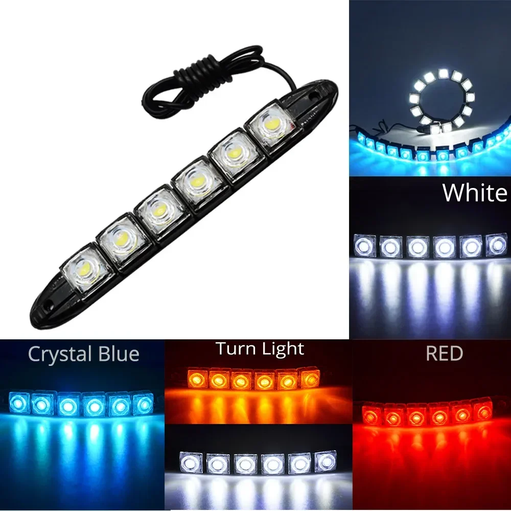 2PCS LED Waterproof DRL Light  - Ambient Led Strip 评论和价格