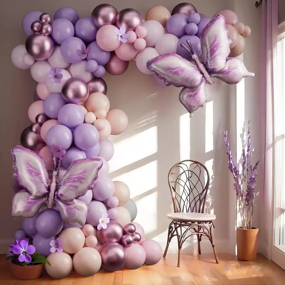 Butterfly Balloon Garland Arch - Orange Lighting Decor 评论和价格