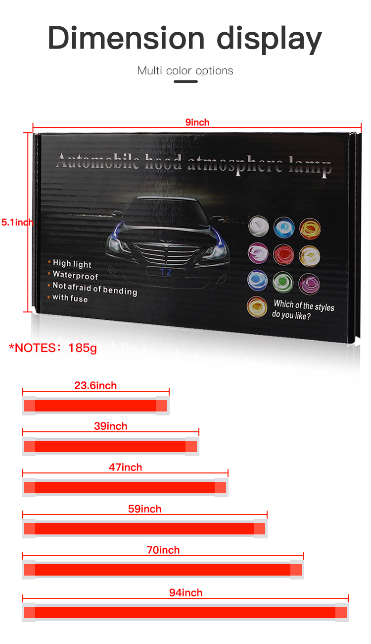 12V White Car Hood Light Strip - Ambient Led Strip 评论和价格