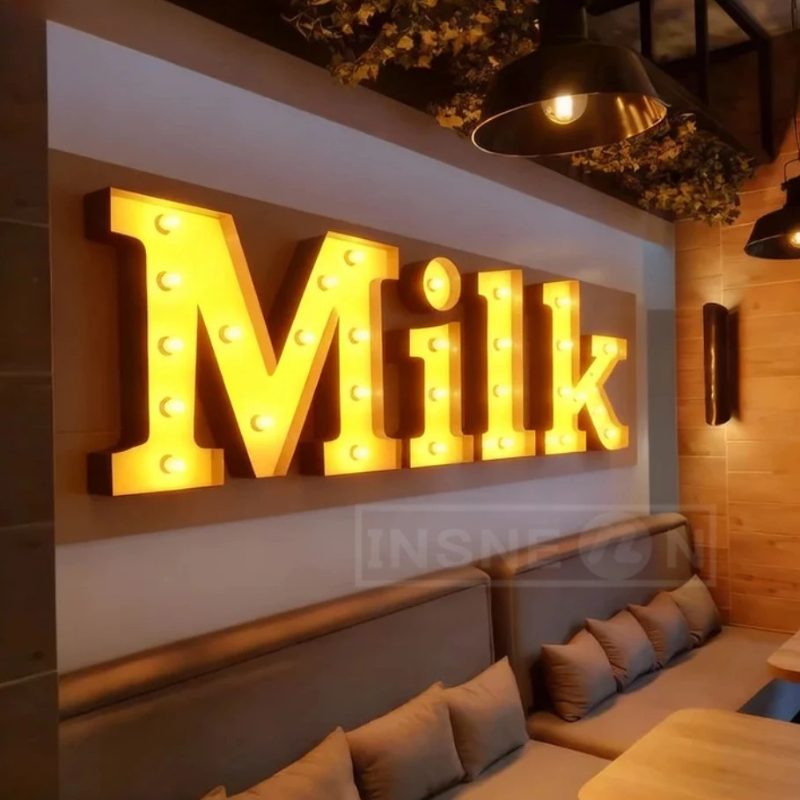 Custom Metal Light Bulb Letter - Light Up Letters Marquee 评论和价格