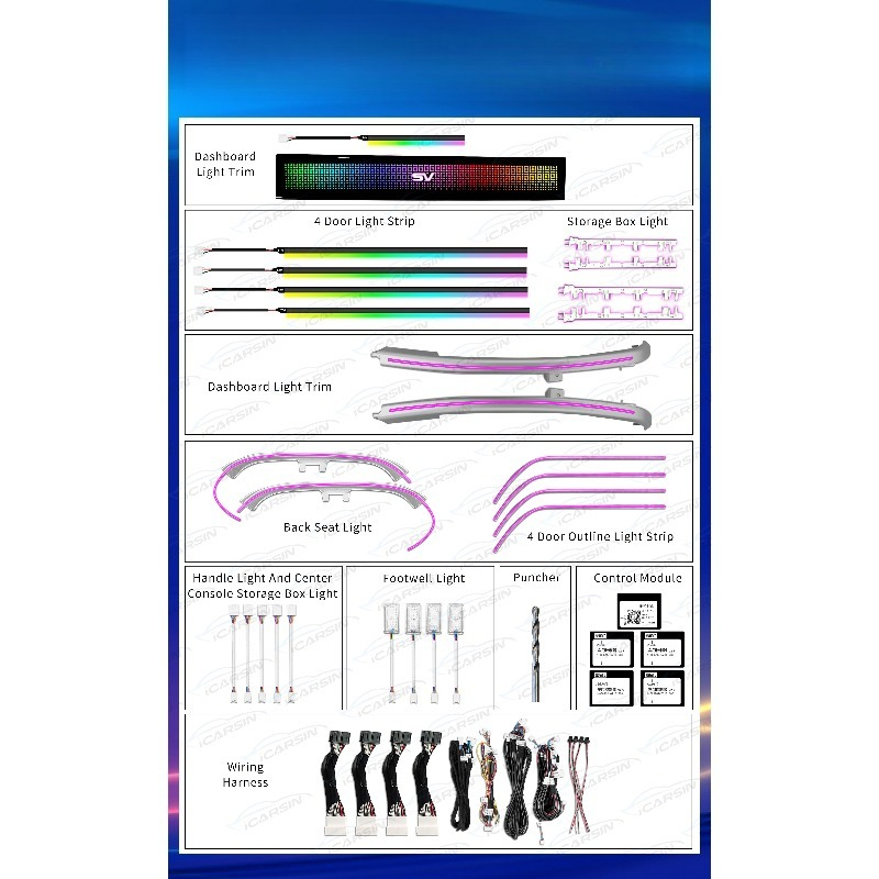RGB Symphony Atmosphere Light  - Lighting Interior Decor 评论和价格