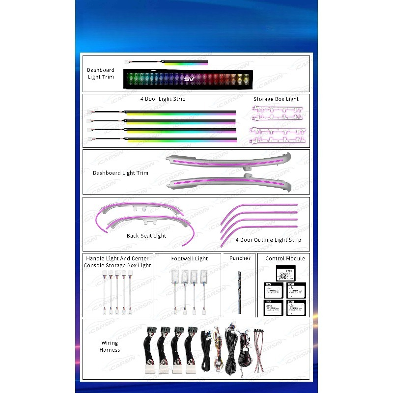 RGB Symphony Atmosphere Light  - Lighting Interior Decor 评论和价格