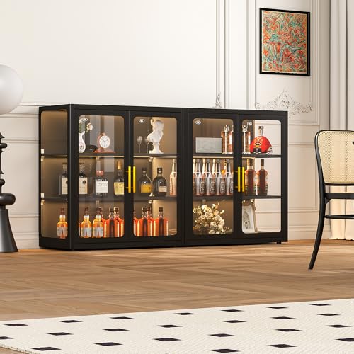 Display Cabinet with Glass Doo - Lighting & Home Decor Studio 评论和价格