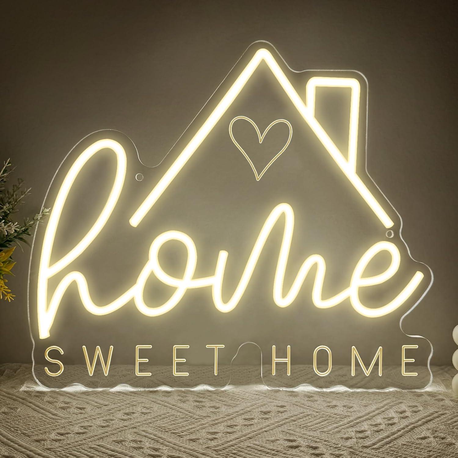 Sweet Home Neon Sign USB Dimma - Lighting Decor Home 评论和价格