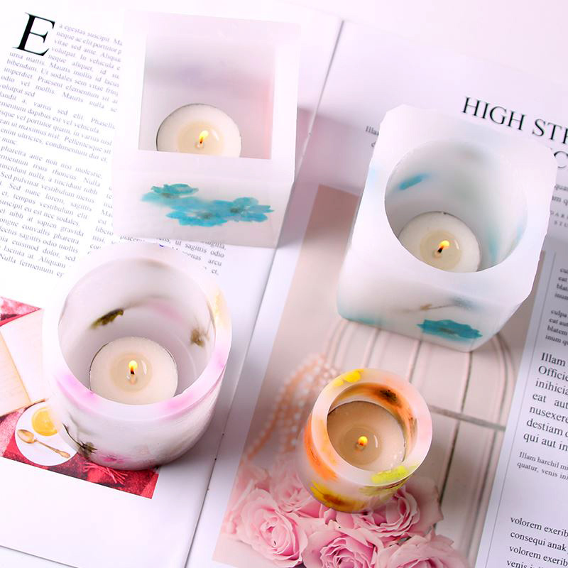 Windproof Wax Cup Acrylic Mold - Candle Holder Set 评论和价格
