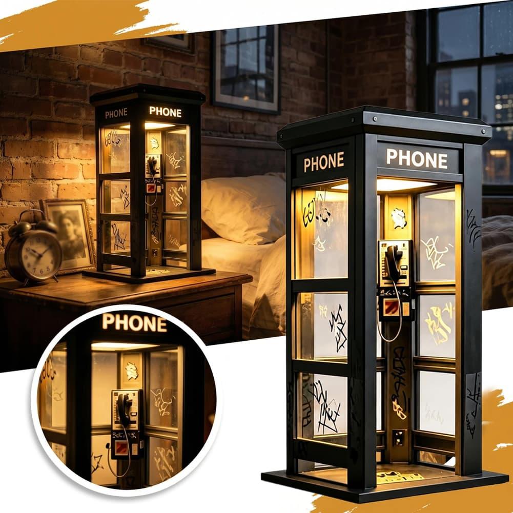 Retro Graffiti Phone Booth Tab - Decor Lighting Lamps 评论和价格