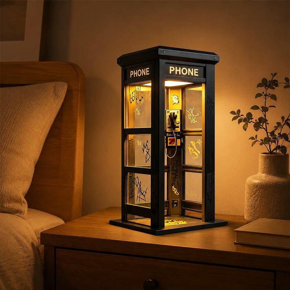 Retro Graffiti Phone Booth Tab - Decor Lighting Lamps 评论和价格