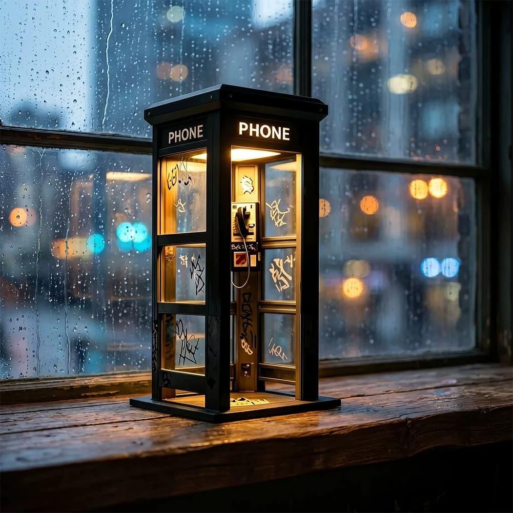 Retro Graffiti Phone Booth Tab - Decor Lighting Lamps 评论和价格