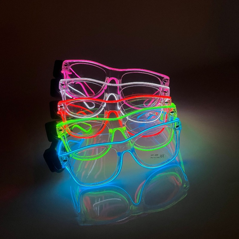 LED Glasses Transparent Frame  - Lighting Visual 评论和价格