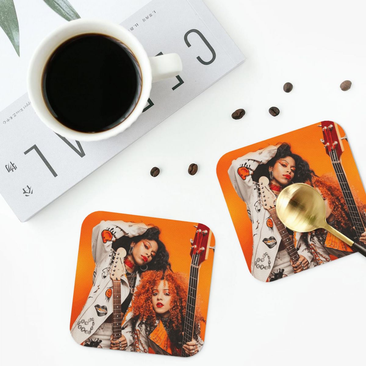 Nova Twins Coasters PVC Leathe - Nova Decor & Lighting Vase Glass Brun 26Cm 评论和价格