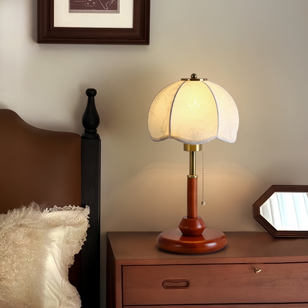 Vintage Scalloped Dome Table L - Lighting Decor 评论和价格