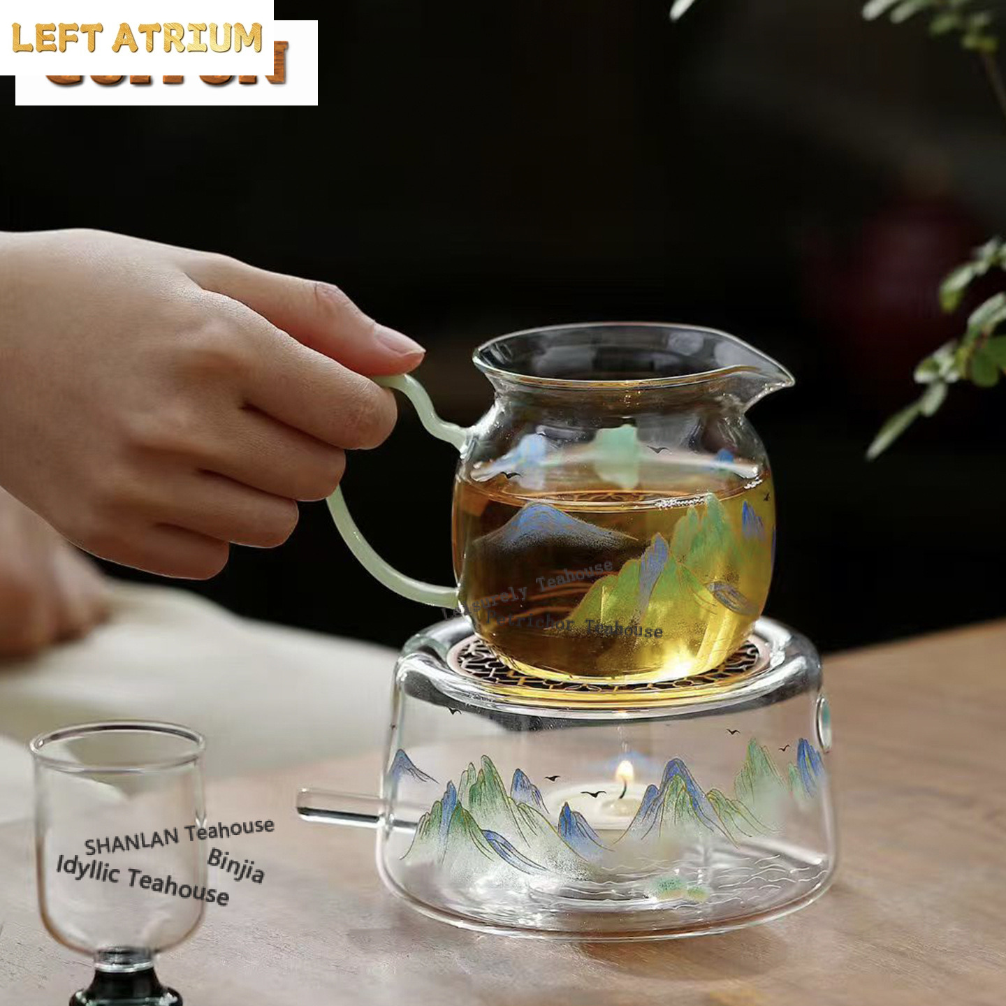 Thickened Heat-resistant Glass - Candle Holder Set 评论和价格