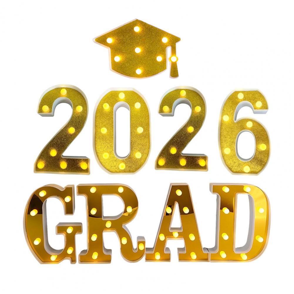 8/9Pcs 2026 Grad Light-up Lett - Light Up Letters Marquee 评论和价格