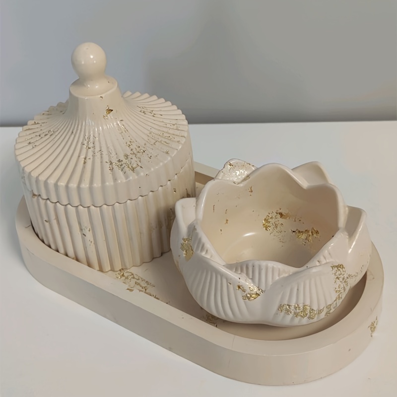 DIY Lotus Candle Holder 3 Piec - Candle Holder Set 评论和价格