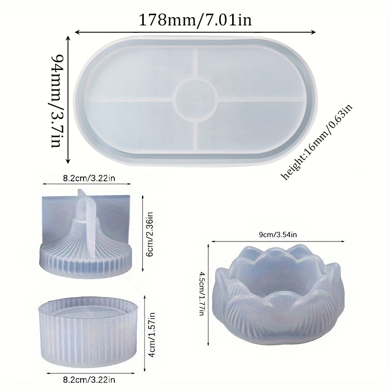 DIY Lotus Candle Holder 3 Piec - Candle Holder Set 评论和价格