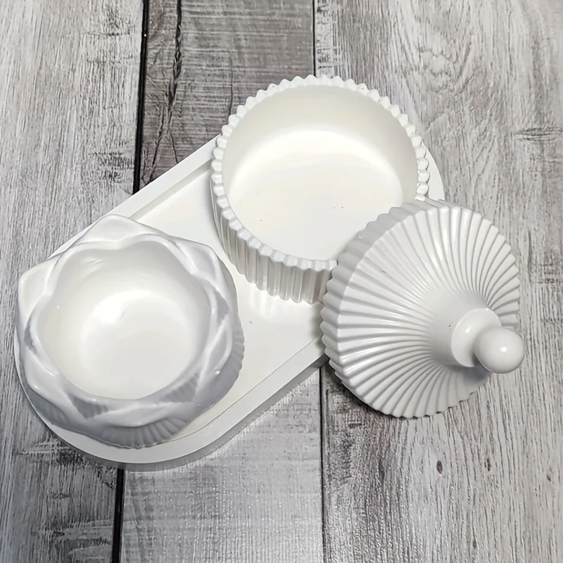 DIY Lotus Candle Holder 3 Piec - Candle Holder Set 评论和价格
