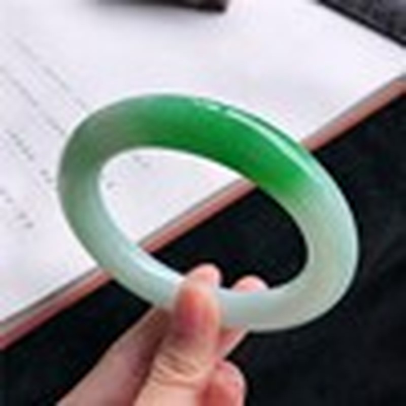 Natural Burmese Jadeite Bracel - Lighting & Home Decor Studio 评论和价格
