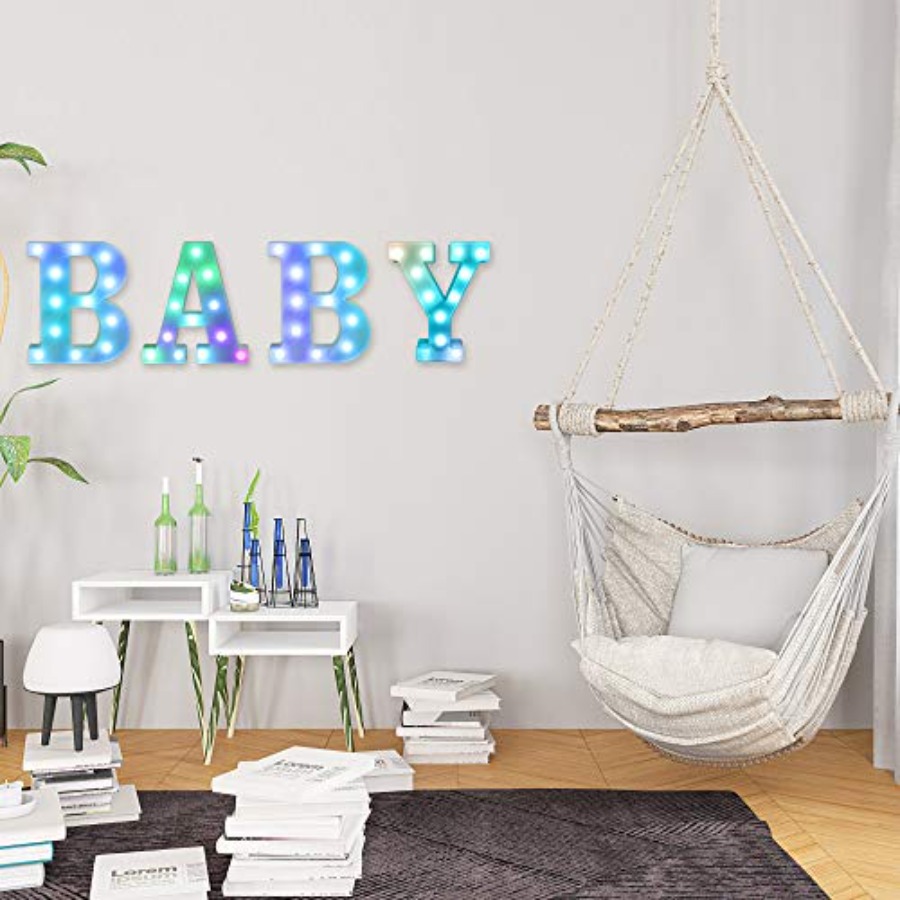 ful LED Letter Lights with Rem - Light Up Letters Marquee 评论和价格