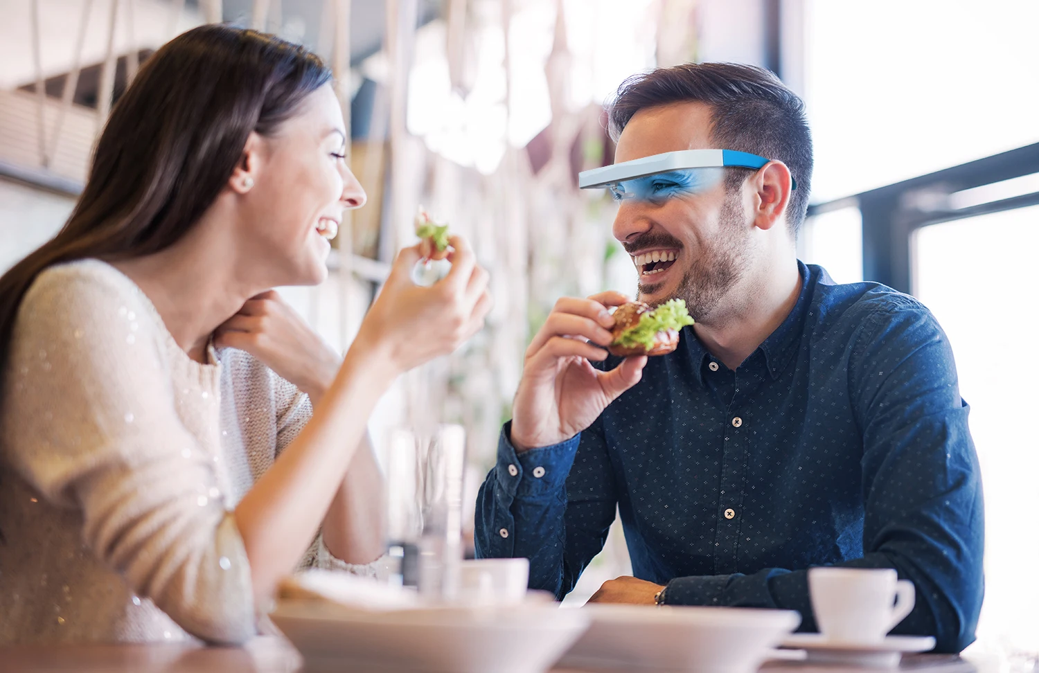 SAD Light Therapy Glasses Red  - Lighting Visual 评论和价格