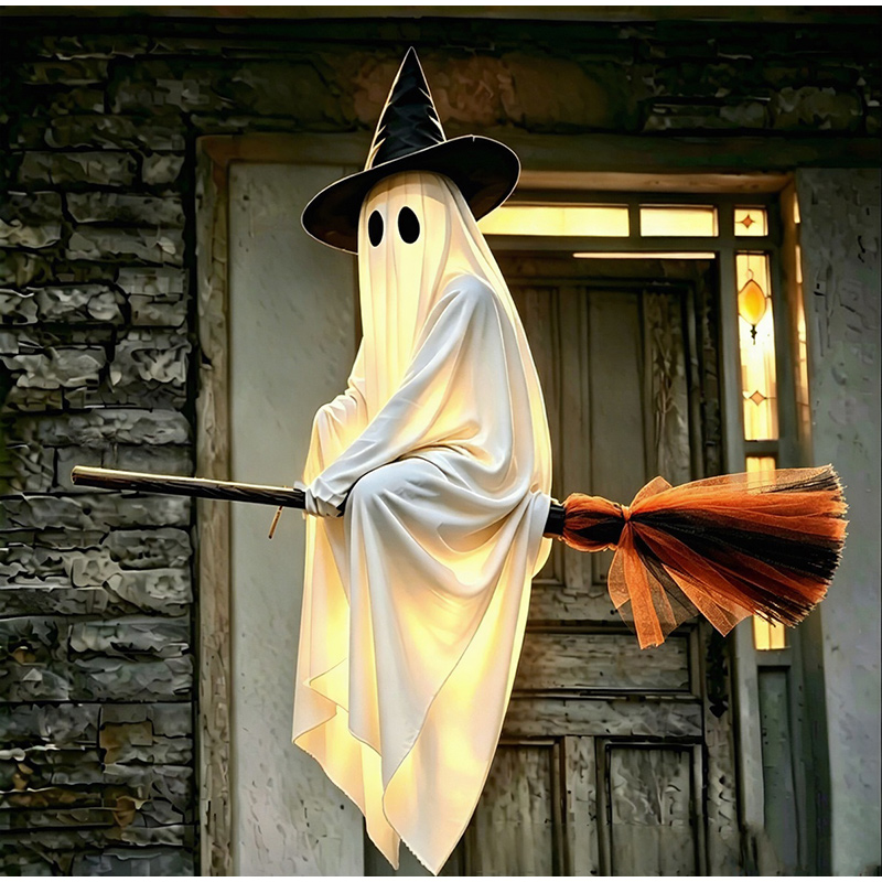 Halloween Flying Brooms And Gh - Lighting Decor For House 评论和价格