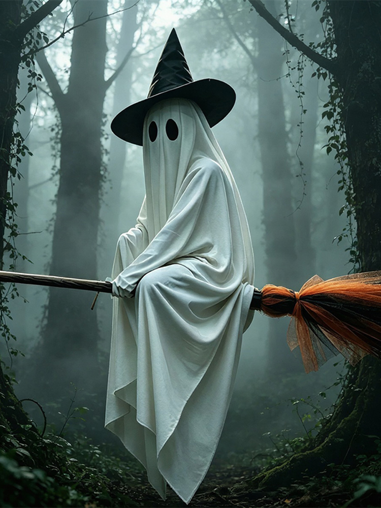 Halloween Flying Brooms And Gh - Lighting Decor For House 评论和价格