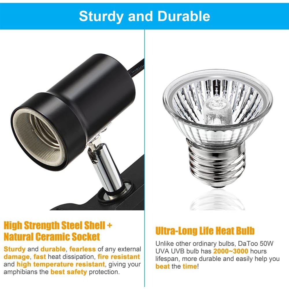 Reptile Heat Lamp Fixture E27  - Gecko Lighting & Decor 评论和价格