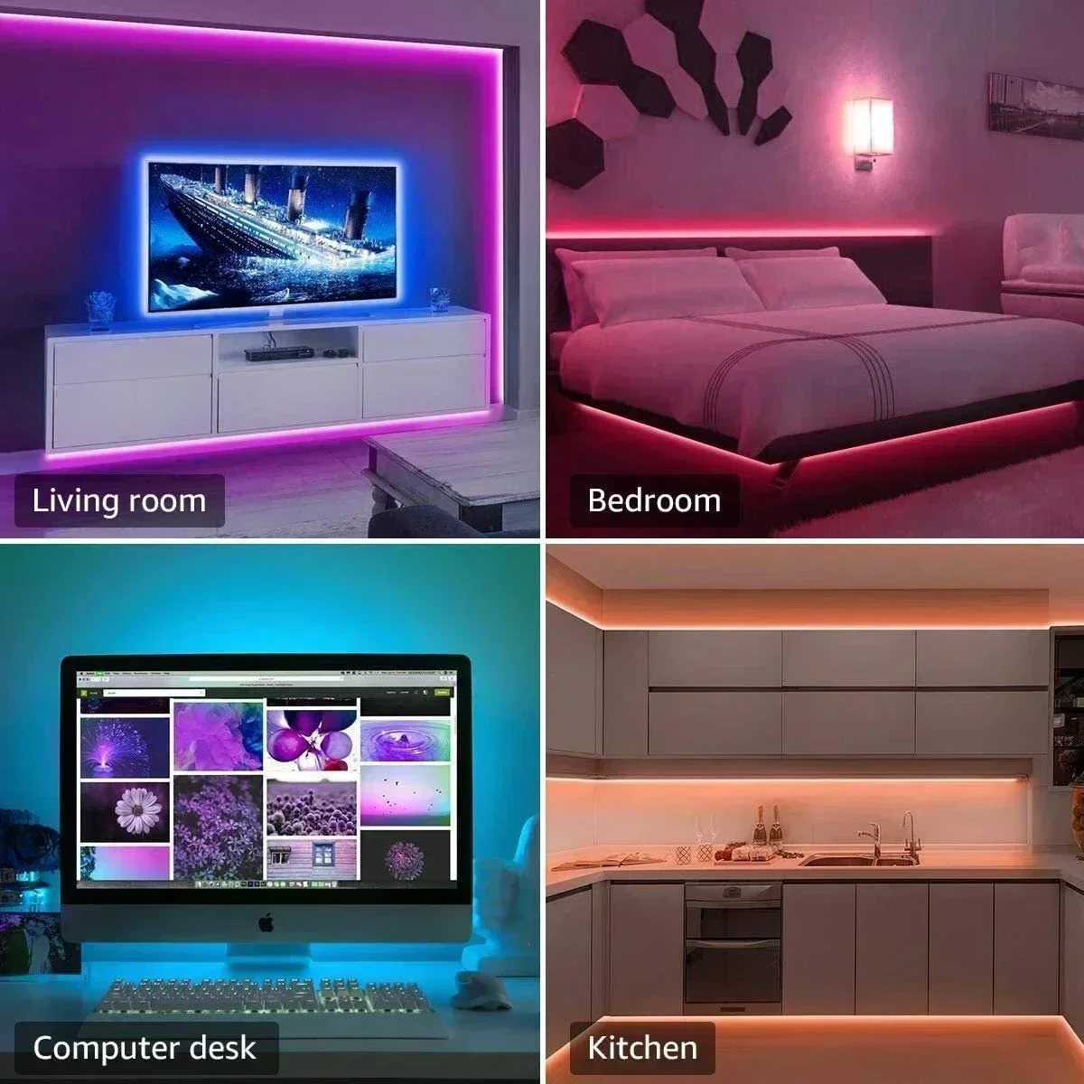 Smart RGB LED Gaming Light Str - Ambient Led Strip 评论和价格