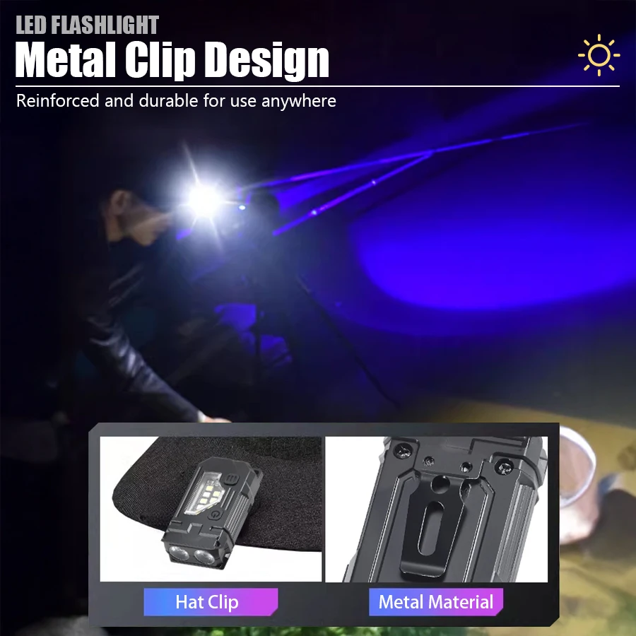 Mini Keychain EDC Flashlight - - Orange Lighting Decor 评论和价格