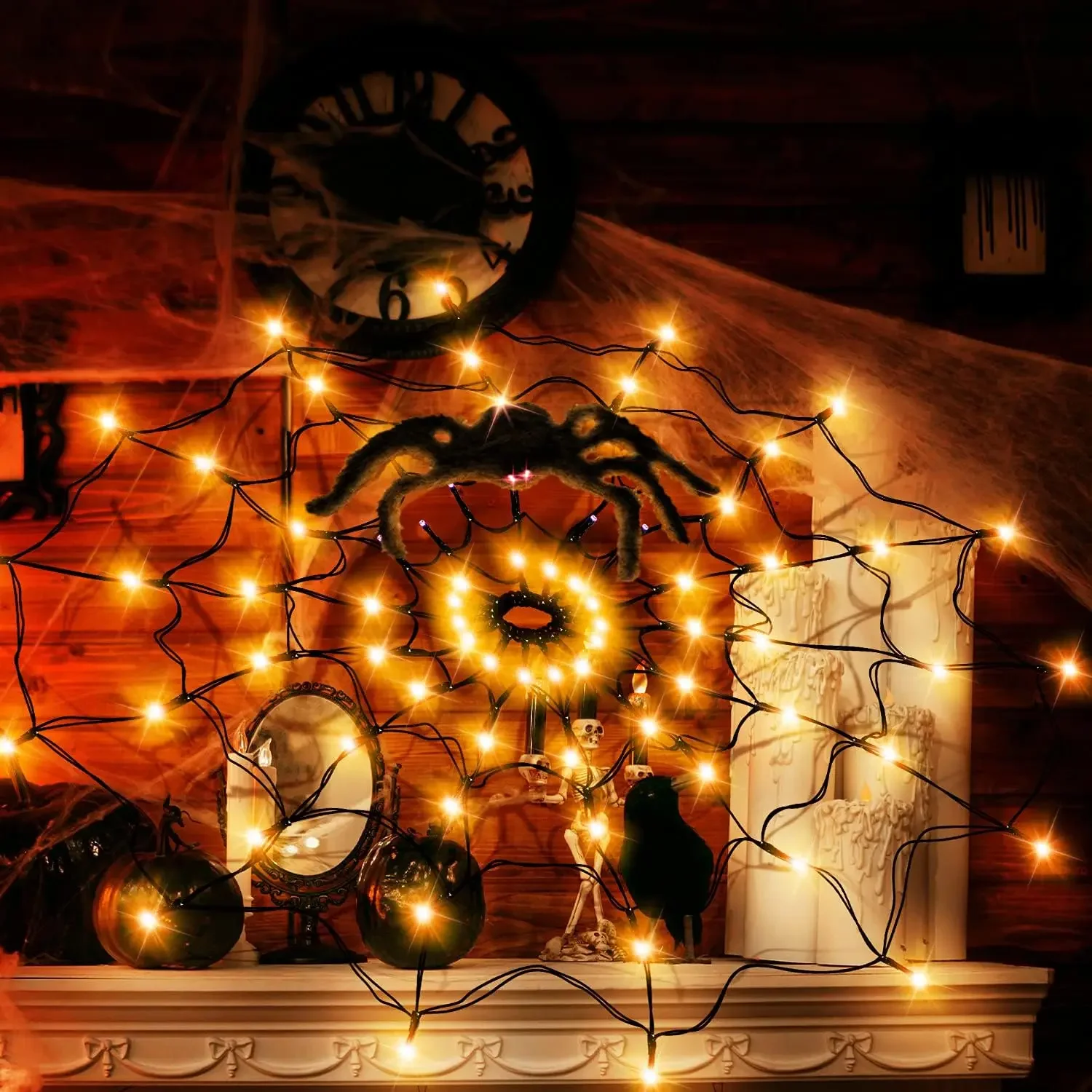 Halloween LED String Light Spi - Lighting Decor For House 评论和价格