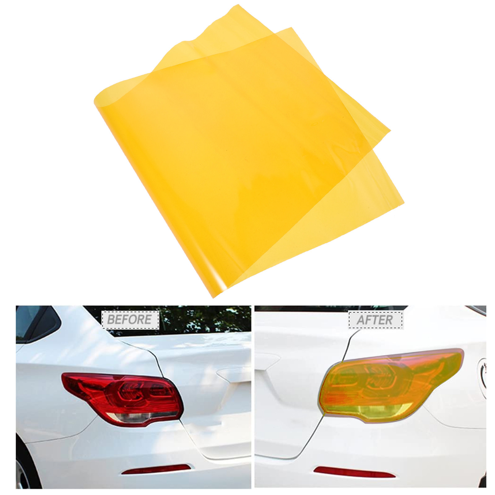 Headlight Film Smoke Fog Light - Orange Lighting Decor 评论和价格