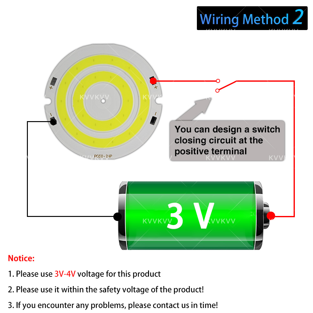 3V 4V Round COB LED Lamp Parts - Lighting Decor For House 评论和价格