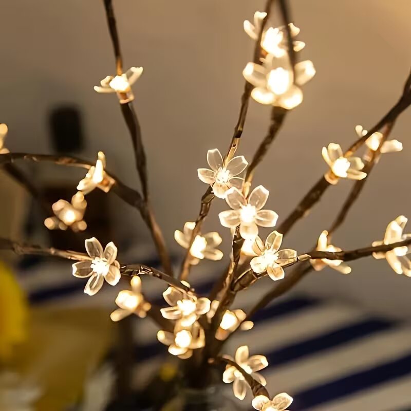 1/2PC 20LED Cherry Blossom Tre - Lighting Decor Home 评论和价格