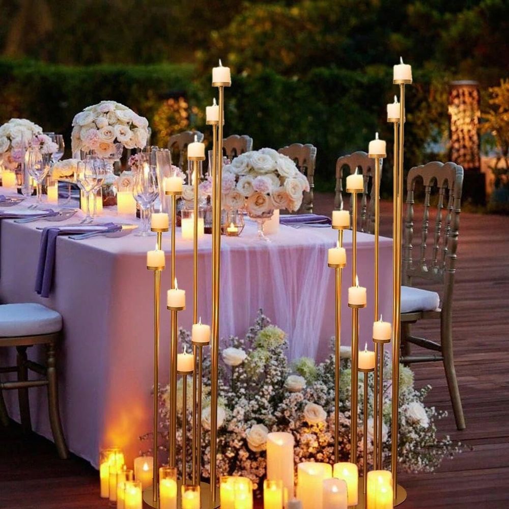 2Pcs 9 Arm Candelabra,Floor Ca - Candle Holder Set 评论和价格