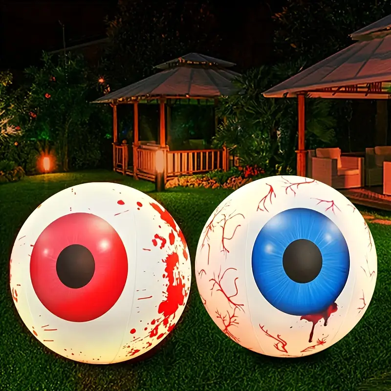 Halloween Inflatable Eyeballs  - Lighting Decor For House 评论和价格