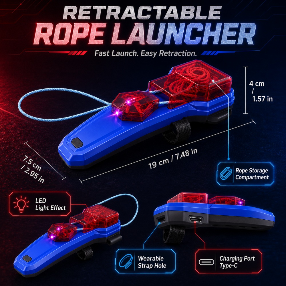 Rope Launcher Spider Web Shoot - Lighting & Home Decor Studio 评论和价格