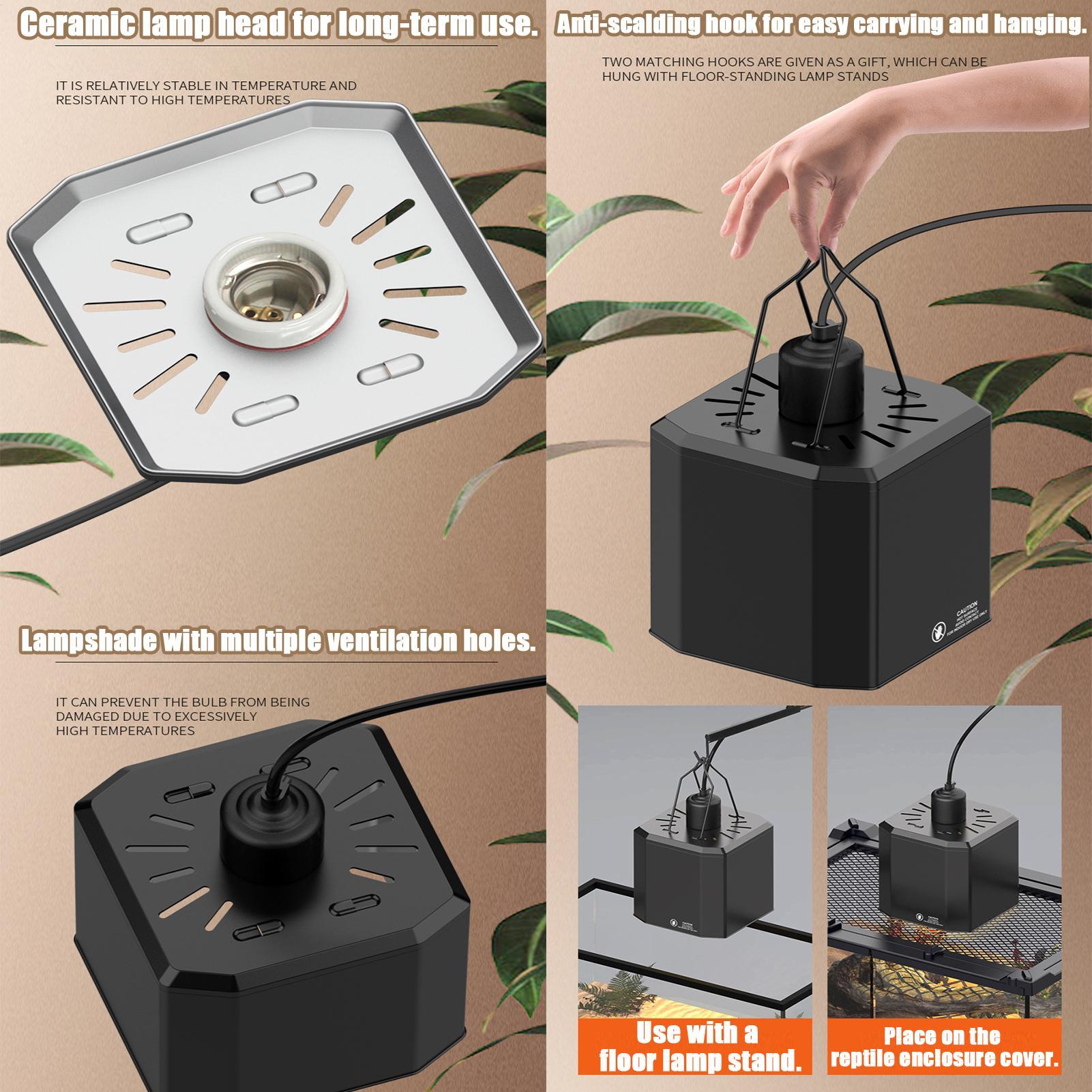 Heat Lamp Shade For Reptiles T - Gecko Lighting & Decor 评论和价格