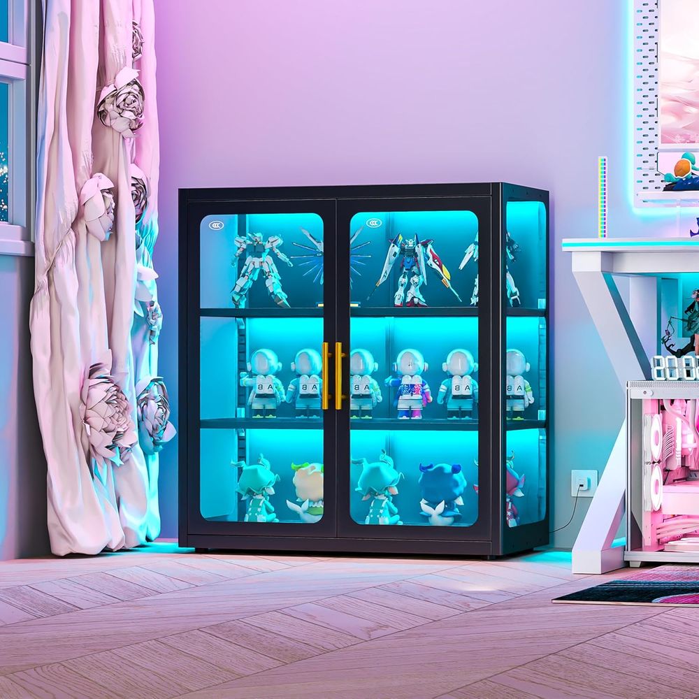 34 Tall Glass Door Display Cab - Lighting & Home Decor Studio 评论和价格