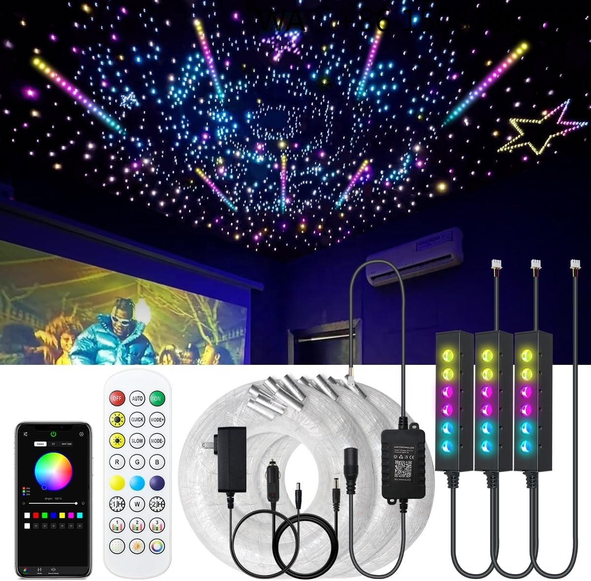 RGB Fiber Optic Star Ceiling L - Lighting Interior Decor 评论和价格