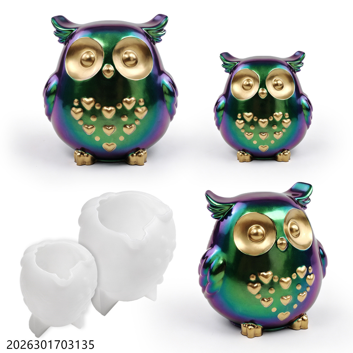 Owl Silicone Mold 3D Bird Shap - Candle Holder Set 评论和价格