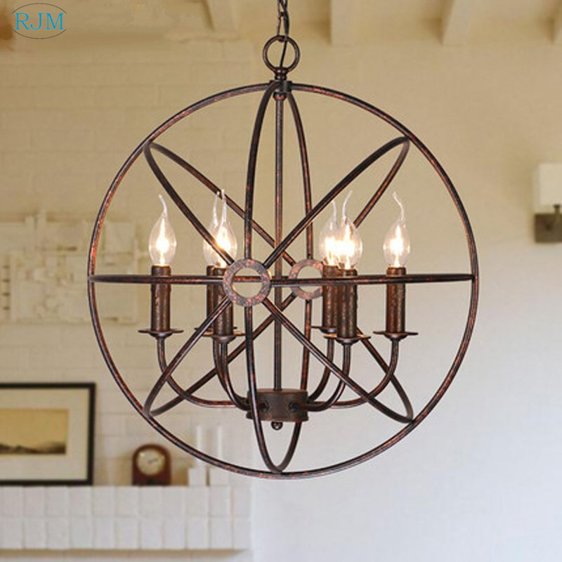 American Industrial Loft Candl - Lzpz Rui Decor Lighting Store 评论和价格